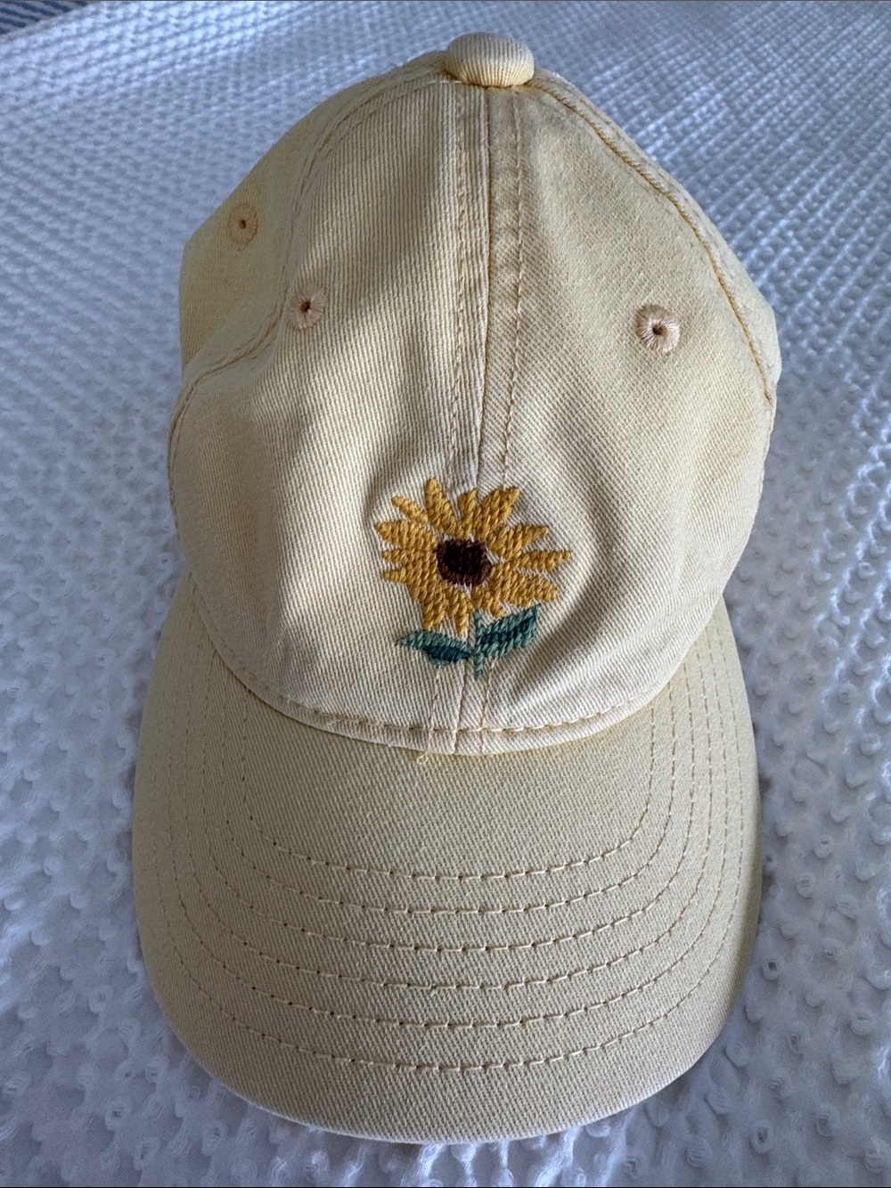Harding Lane embroidered girls sunflower hat